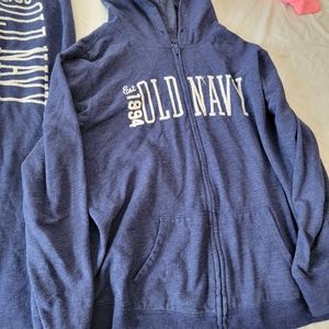 Old Navy zip up hoodie with matching pants